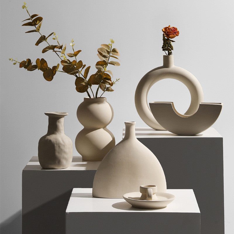 Minimalist Ceramic Accent Vase