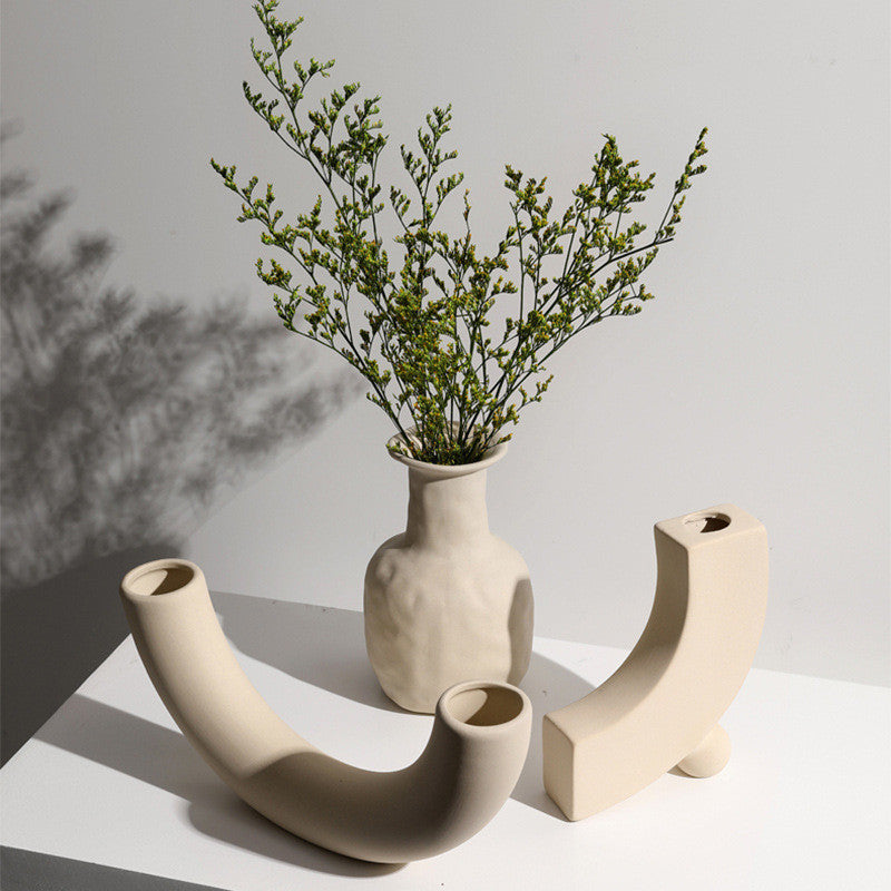Minimalist Ceramic Accent Vase