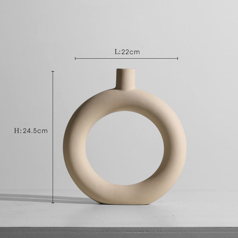 Minimalist Ceramic Accent Vase