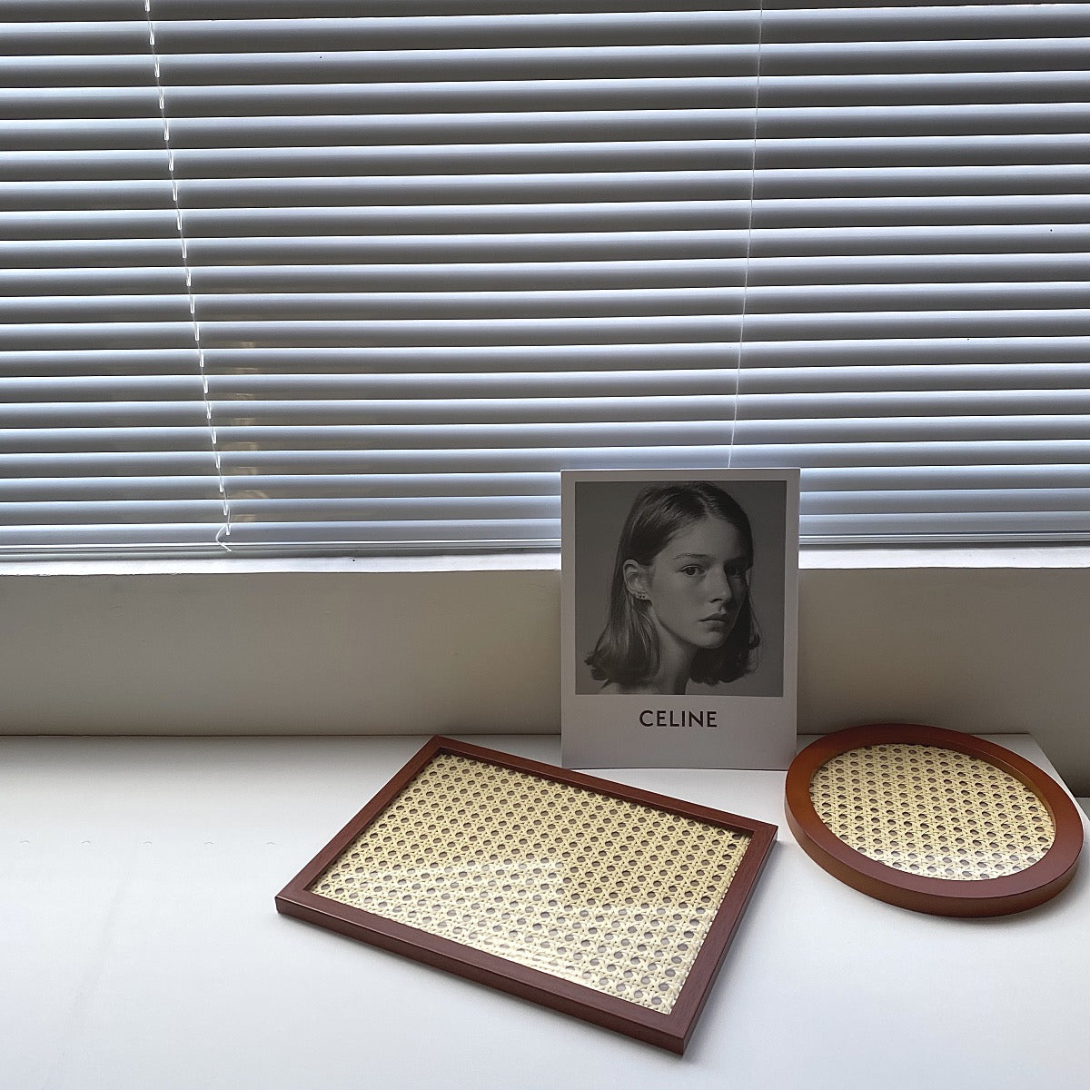 Woven Rattan Storage Tray