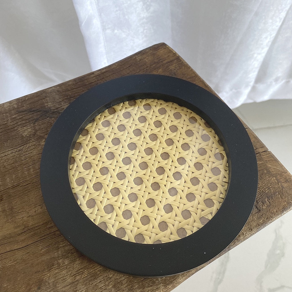 Woven Rattan Storage Tray