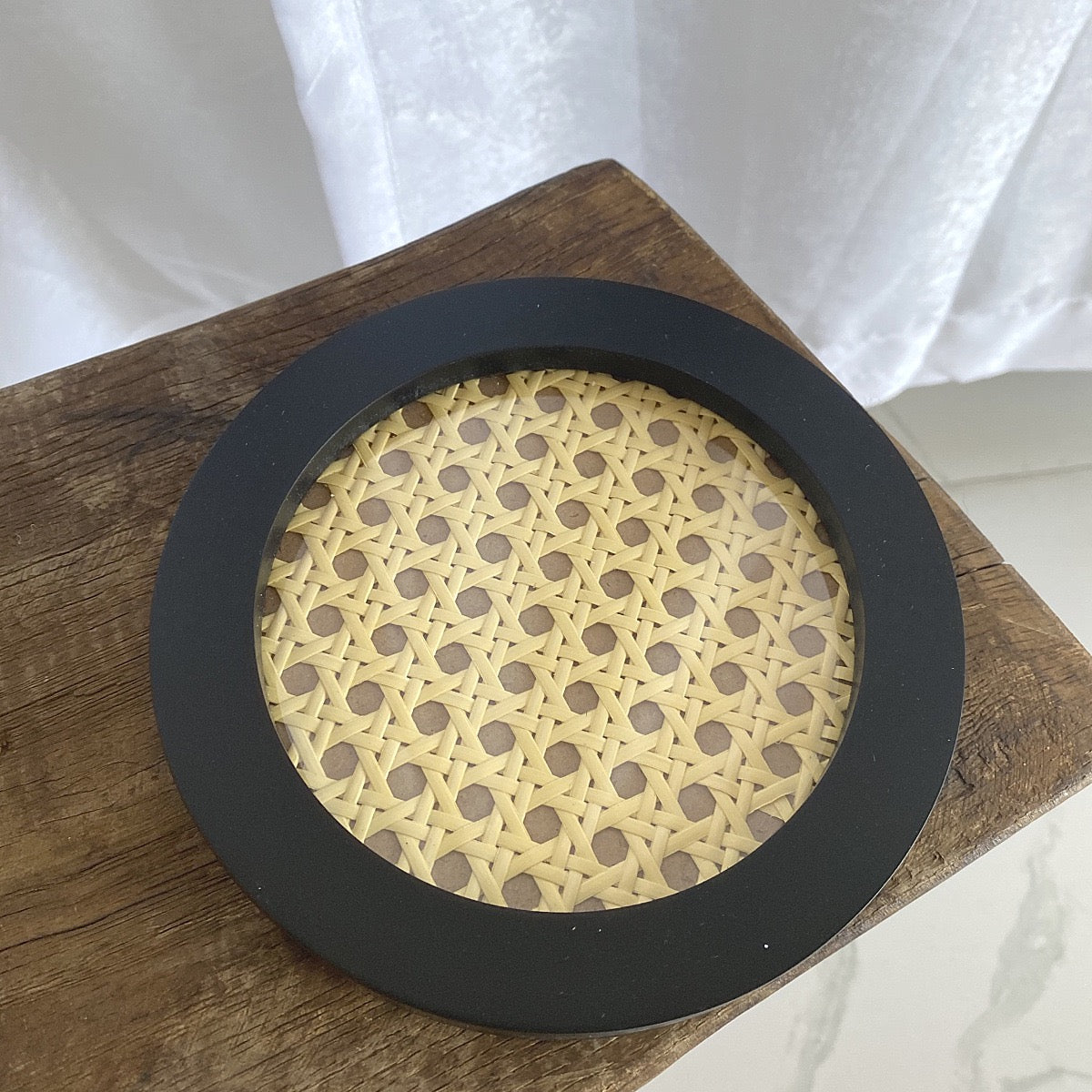 Woven Rattan Storage Tray
