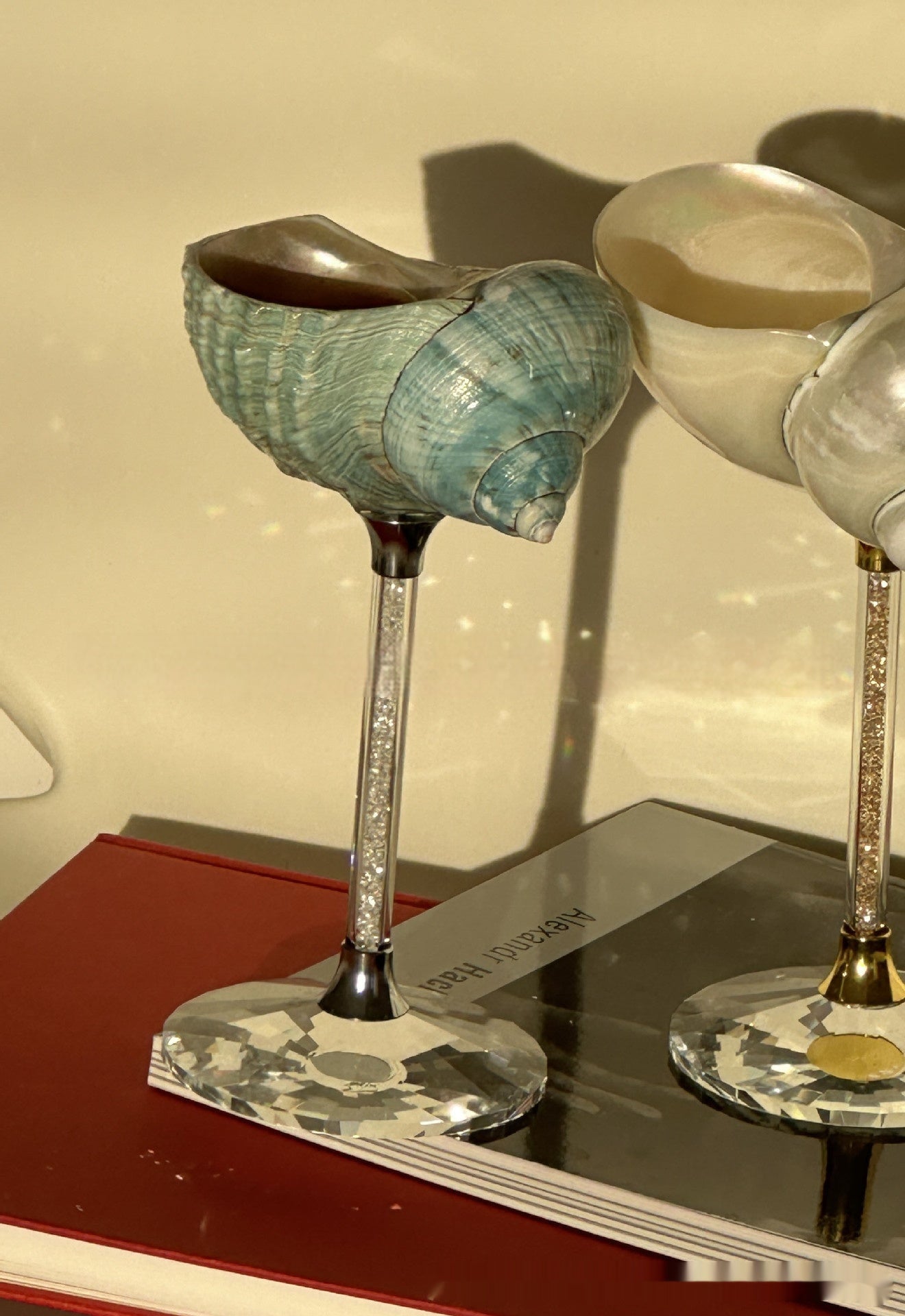 Sculptural Shell Glass Cup